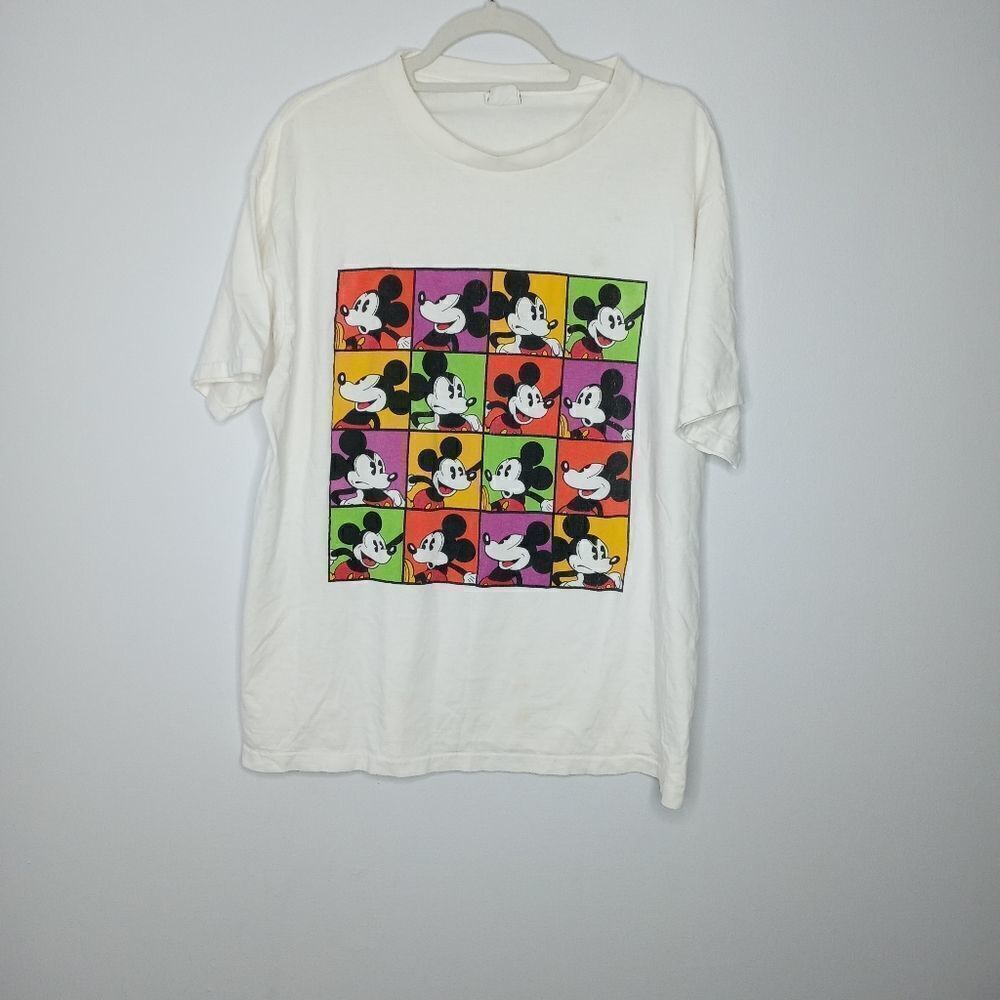 Vintage single stitch Disney Mickey Mouse graphic tee size L/XL - Picture 3 of 9